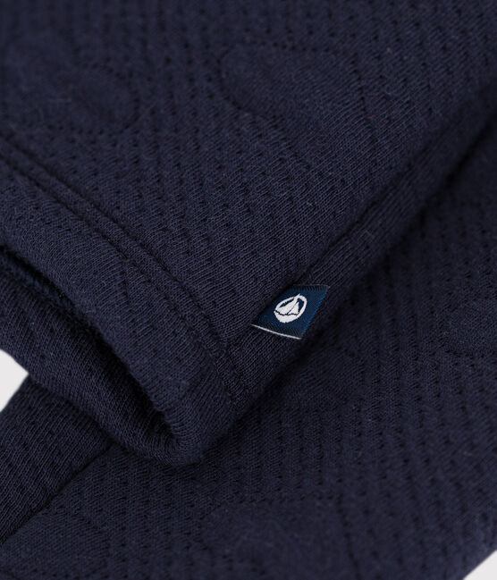 Kinder-Cardigan aus Doppeljersey für Mädchen blau SMOKING