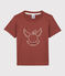 Kurzärmeliges T-Shirt aus Baumwolle für Jungen braun OMBRIE
