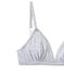 Gepolsterter Mädchen-Triangel-BH grau POUSSIERE CHINE
