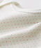 Langärmliger Baby-Body für Mädchen weiss MARSHMALLOW/rosa CHARME