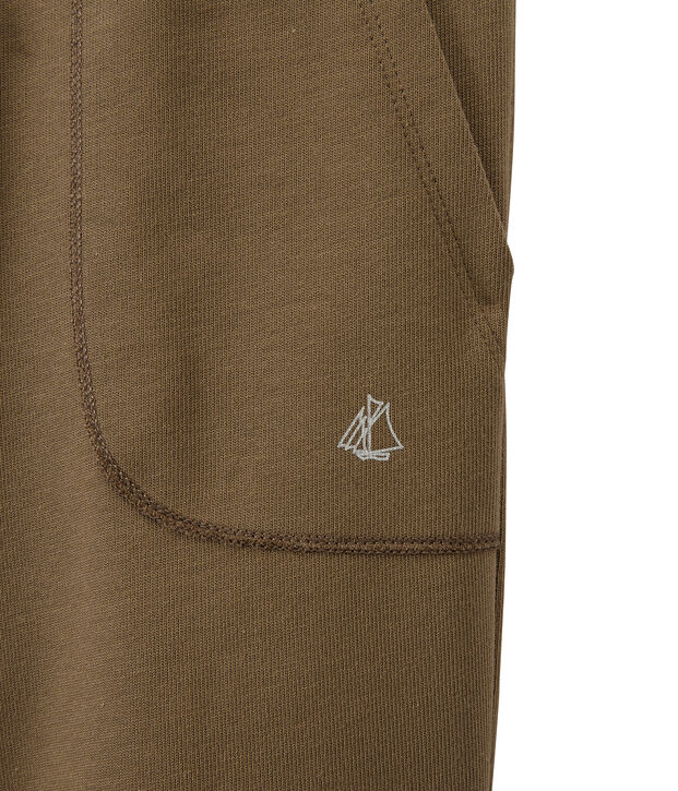 Jungen-Bermudashorts aus schwerem Jersey braun