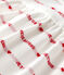 Baby-Bodykleid aus Bio-Baumwolle für Mädchen weiss MARSHMALLOW/rot TERKUIT