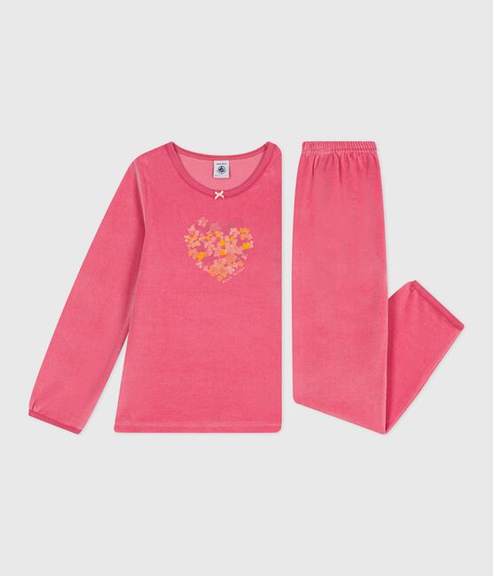 Kinder-Pyjama aus Nicki  rosa PEONIA