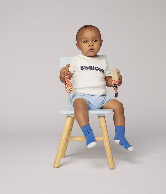 Baby-T-Shirt aus Baumwolle. weiss MARSHMALLOW