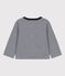 Baby-Cardigan aus dickem Jersey mit Ringelstreifen blau SMOKING/weiss MARSHMALLOW