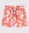 Kinder-Shorts aus Popeline für Mädchen rosa PAPAYE/ MARSHMALLOW