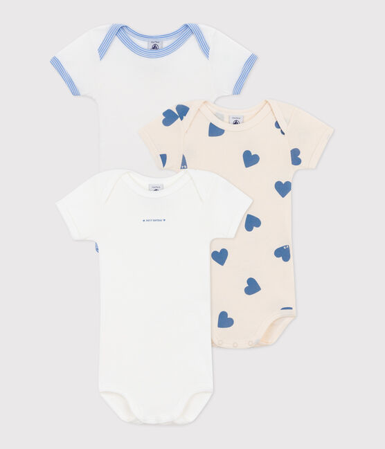3er-Set kurzärmelige Bodys aus Baumwolle mit Print für Babys variante 1