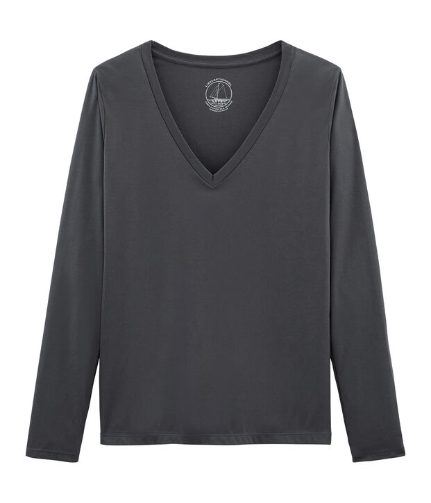 Lang&auml;rmeliges damen-t-shirt sea island aus baumwolle MAKI