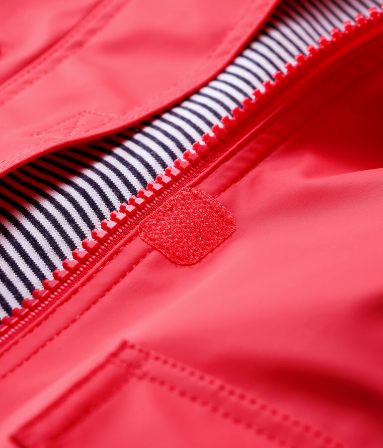 Klassische Baby-Regenjacke f&uuml;r M&auml;dchen rot