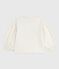 Kinder-Sweatshirt aus gemusterter Baumwolle naturfarben MILK