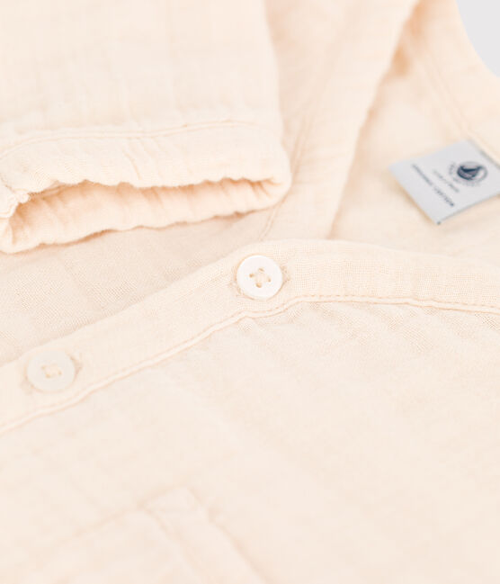 Baby-Cardigan aus Musselinstoff naturfarben AVALANCHE