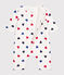 Langer, wattierter Baby-Overall aus Baumwolle weiss MARSHMALLOW/weiss MULTICO