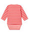 Baby-Streifenbody rosa GRETEL/rosa IMPATIENCE
