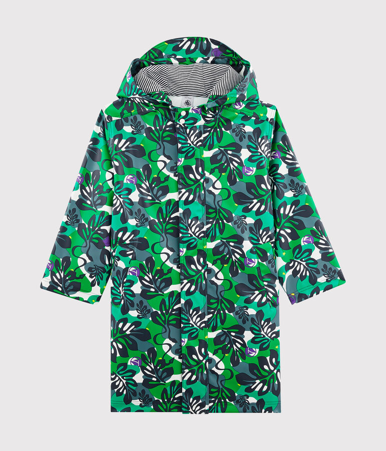 Kinder-Regenjacke f&uuml;r Jungen weiss/vielfarbig