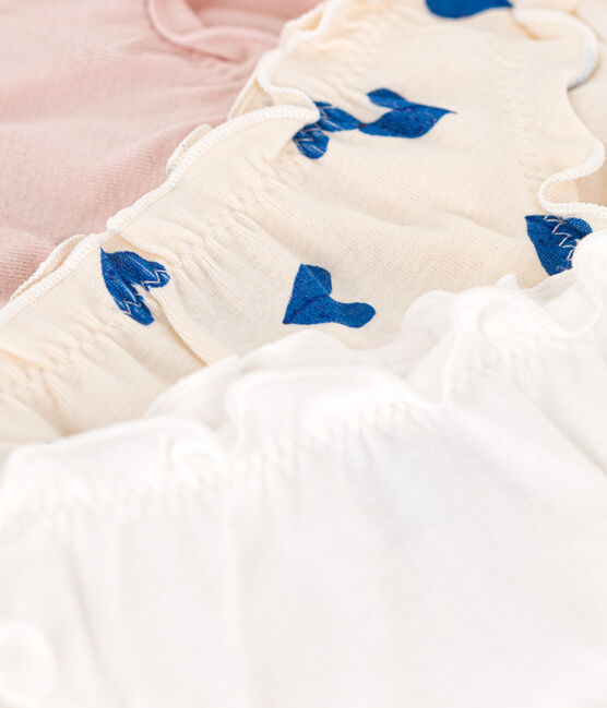 3er-Set Slips aus Baumwolle mit Herzmotiv für Mädchen variante 1