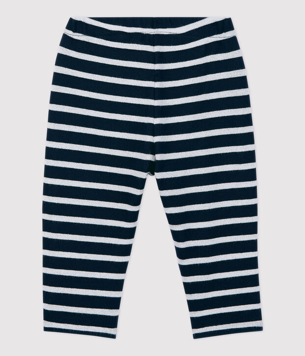 Baby-Hose aus Baumwolle blau/MARSHMALLOW ARGENT BRILLANT