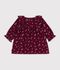 Lang&auml;rmeliges Baby-Kleid aus Feincord mit Blumenmuster rot/vielfarbig