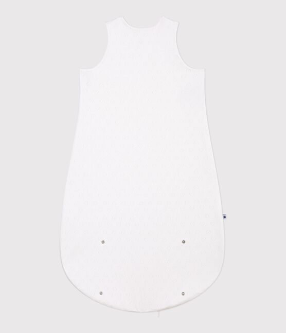 Babyschlafsack aus Baumwolle mit Lochstickerei in Herzform TOG-Wert 0,5 weiss MARSHMALLOW