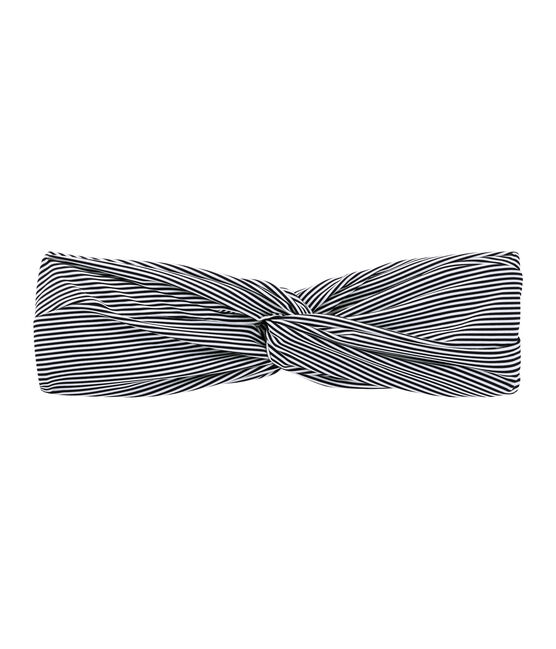 Kopfband damen blau SMOKING/weiss MARSHMALLOW