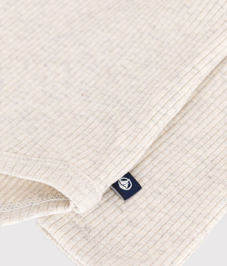 Lang&auml;rmeliger Body mit Rollkragen aus Baumwolle f&uuml;r Babys beige