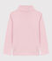 Kinder-Rollkragenshirt aus einfarbiger Baumwolle rosa JOLI