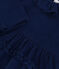 Langärmeliges Babykleid aus Feincord BLEU FONCE