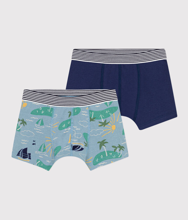 2er-Set Entdecker-Boxershorts aus Baumwolle f&uuml;r Jungen vielfarbig