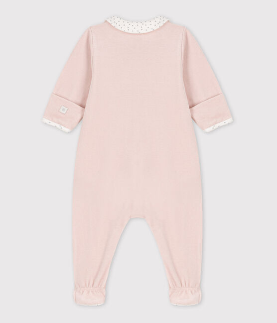 Baby-Strampler aus Nicki rosa SALINE