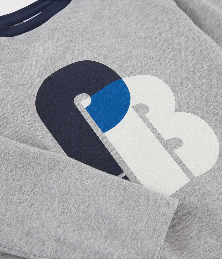 Kinder-T-Shirt mit Siebdruck f&uuml;r Jungen grau SUBWAY CHINE