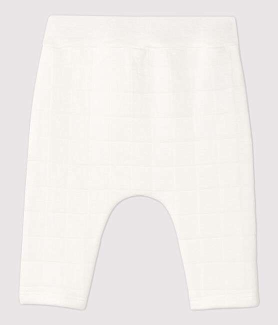Baby-Hose aus gesteppter Bio-Baumwolle in Weiß weiss MARSHMALLOW