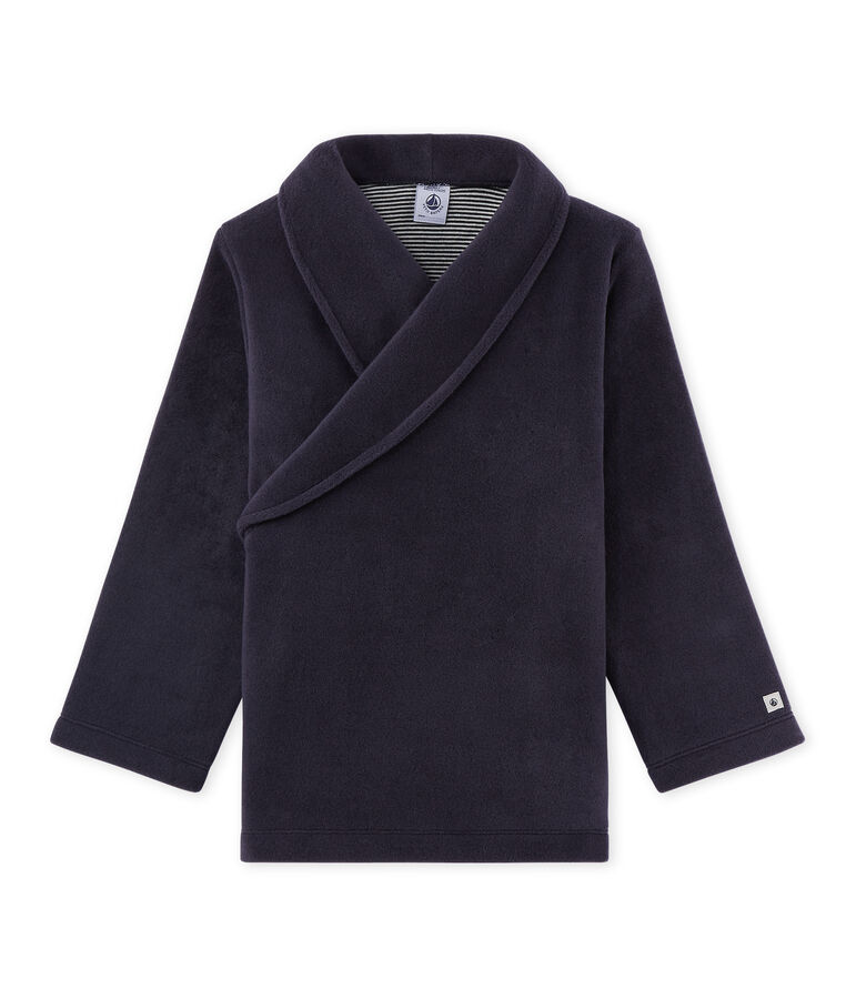 Jungen-Cardigan aus Fleece blau