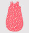 Baby-Schlafsack aus Baumwolle mit Sternen-Motiv rosa PEACHY/weiss MARSHMALLOW