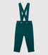 Baby-Trägerhose aus Molton.