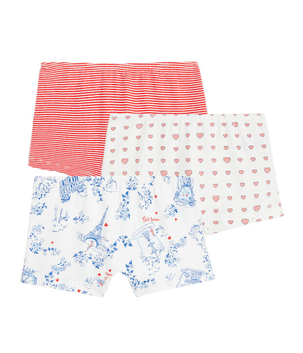 3er-Set Shortys f&uuml;r kleine M&auml;dchen vielfarbig