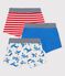3er-Set Boxershorts aus Baumwolle mit Tiermotiv für Jungen variante 1