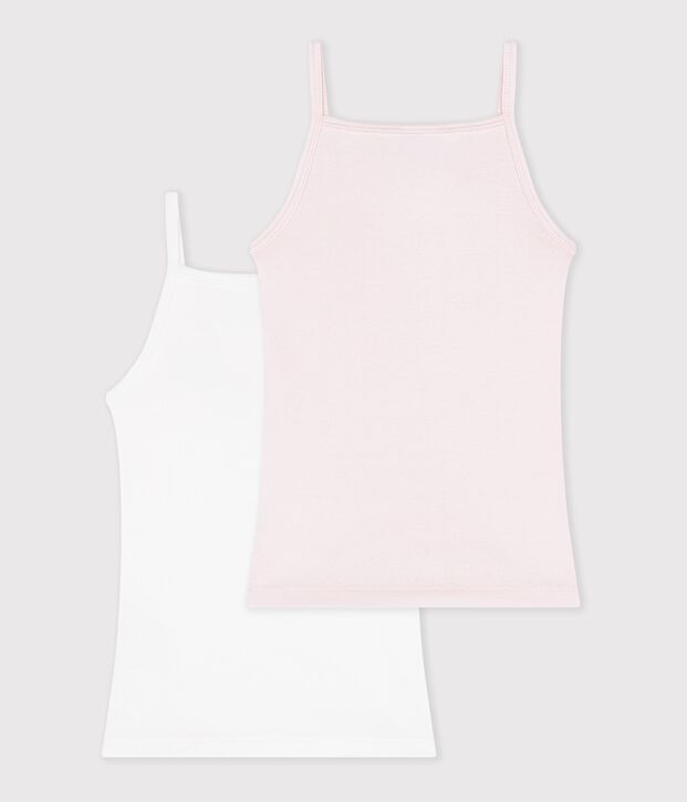 Lot de 2 chemises &agrave; bretelles en coton vielfarbig