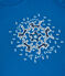 Kurzärmeliges T-Shirt aus Bio-Baumwolle für Mädchen blau DELFT
