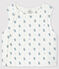 Ärmellose, wattierte Babyjacke aus Bio-Baumwolle weiss MARSHMALLOW+GRIS/ MULTICO