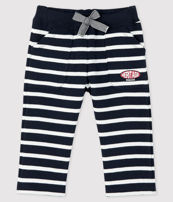 Baby-Matrosenhose für Jungen blau SMOKING/weiss MARSHMALLOW
