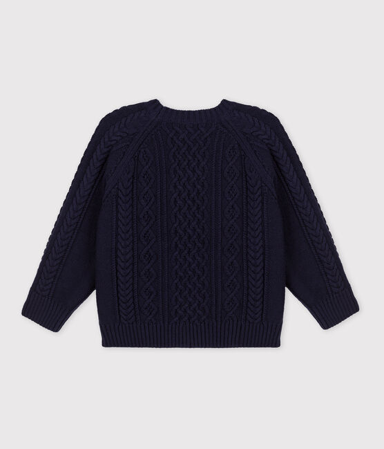 Irischer Kinderpullover aus Baumwolle blau SMOKING
