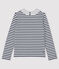Damen Streifenshirt Petit Bateau Deyrolle weiss MARSHMALLOW/blau SMOKING