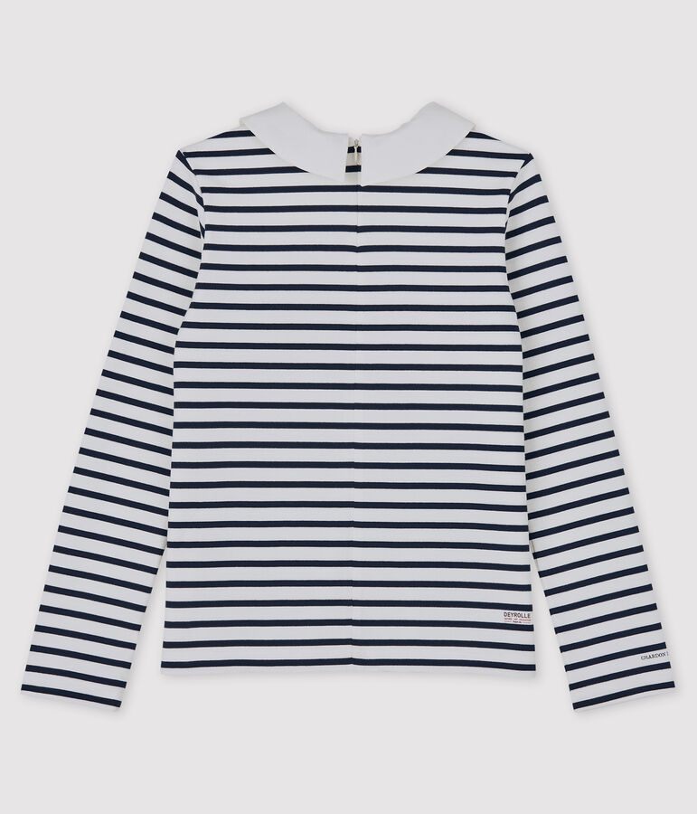 Damen Streifenshirt Petit Bateau Deyrolle weiss/blau