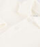 Langärmeliger Baby-Body aus Baumwolle mit Polokragen weiss MARSHMALLOW