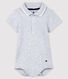 Kurzärmeliger Baby-Body aus Baumwolle mit Polokragen für Jungen