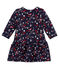 Bedrucktes Baby MädchenKleid blau SMOKING/weiss MULTICO