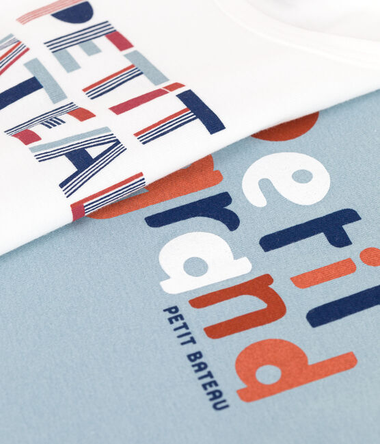 2er-Set kurzärmelige T-Shirts aus Baumwolle für Kinder variante 1