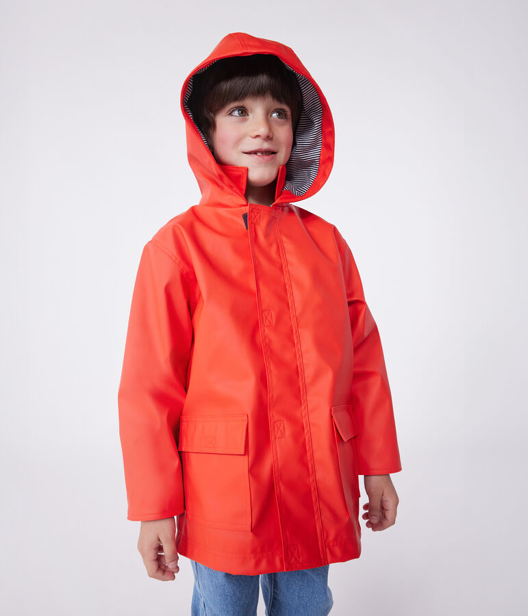 Klassische Kinder-Regenjacke f&uuml;r Jungen rot SPICY