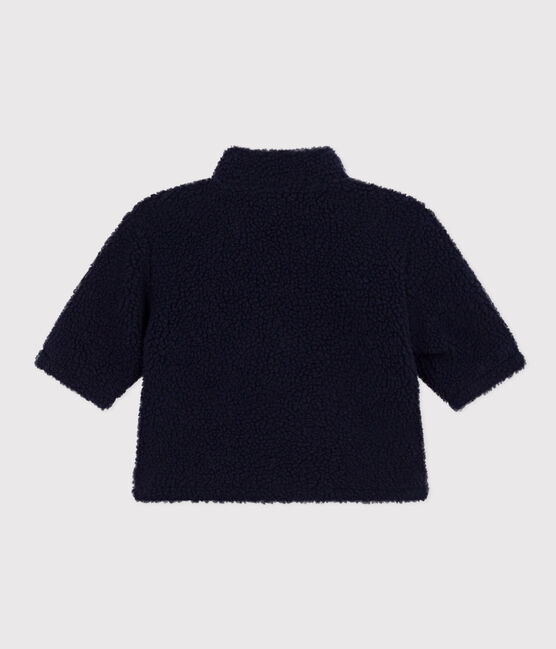 Baby-Jacke aus Sherpa blau SMOKING
