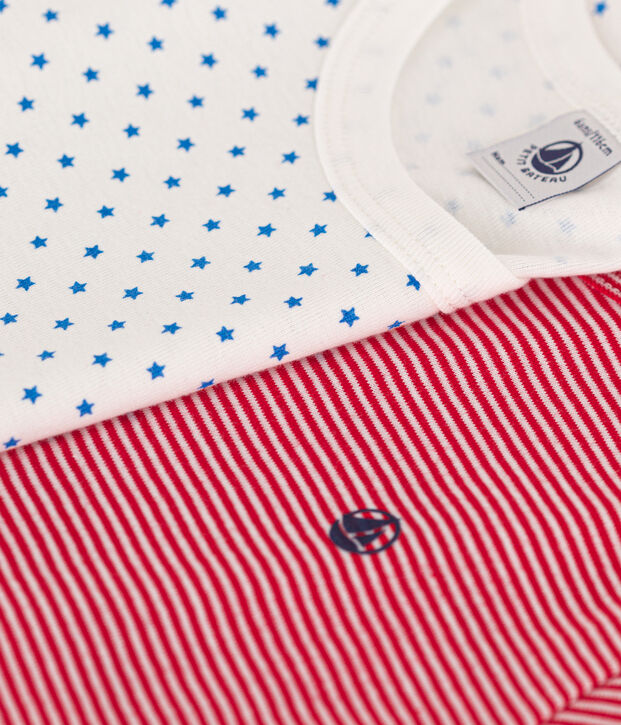 2er-Set kurzen Kinderpyjamas aus Baumwolle vielfarbig