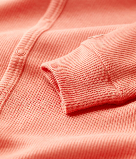 Baby-Strampler ohne Füße aus Baumwolle und Lyocell rosa PAPAYE